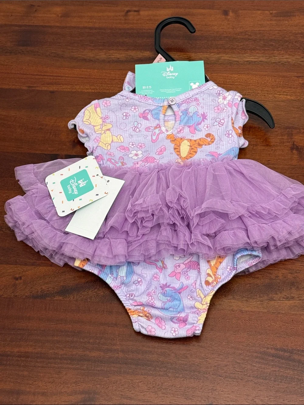 Disney Baby Purple Tutu lavender sunrise dress with Bow New size 0-3M